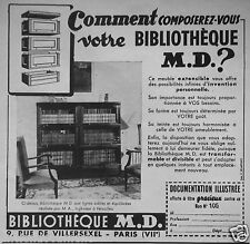 PUBLICITÉ 1948 BIBLIOTHEQUES