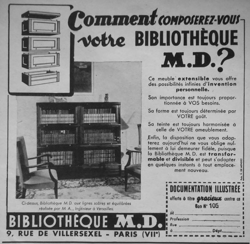 Publicité 1948 bibliotheques - publicitÉ,