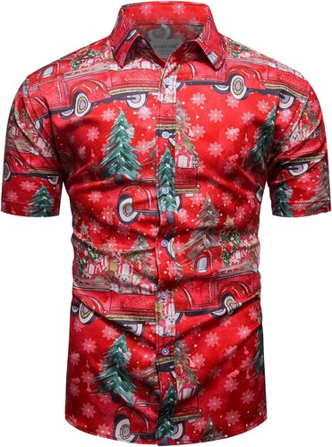 Chemise noël pour homme - chemise, de
