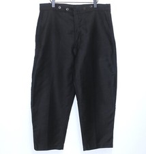 French 1960s Black Moleskin Work Chore Peasant Pants ADOLPHE LAFONT W40