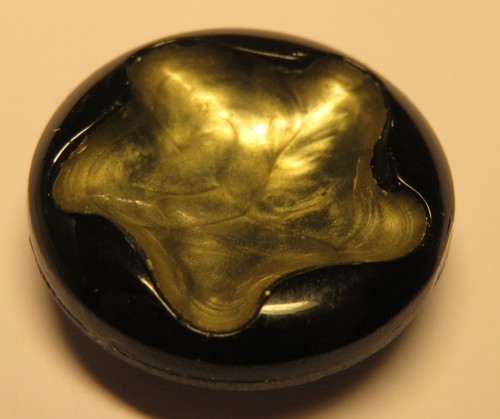 Bouton ancien jais français - ancien,