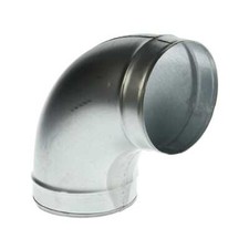 Union en Coude 90º Métal pour Extracteur d'air / Gaine flexible (250mm)