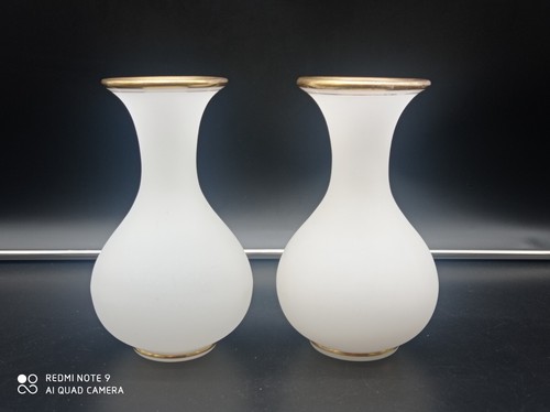 Paire vase opaline louis - vase,
