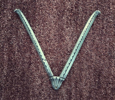 SUPPORT AVANT D’APPLIQUE BRONZE ARGENTE ART DECO