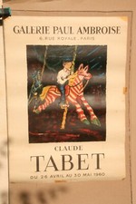 affiche ancienne expo peinture