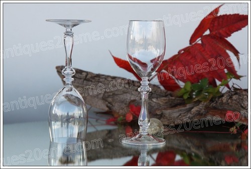 Set verres vin en - à, cristal