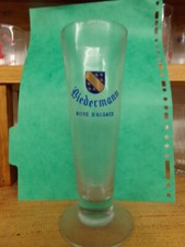 ANCIENNE FLUTE A BIERE BRASSERIE BIEDERMANN PFAFFENHOFFEN ALSACE