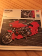 Arlen Ness " the Big Red " 1991 Carte moto Collection Atlas