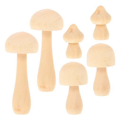 Pcs champignons en bois - 6,
