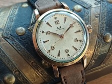 Montre ancienne mécanique homme LIP HIMALAYA R25 pl OR 40 mic. - bracelet neuf