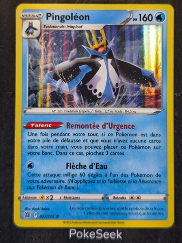 Carte pokemon pingoleon - carte,