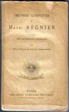 Oeuvres complètes de Math. Regnier. Delarue vers 1880