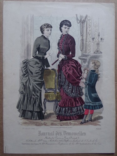Gravure ancienne mode - §,