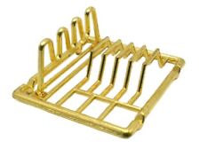 Poupées Maison Doré Égouttoir à Vaisselle Miniature Cuisine Évier Accessoire 1 :