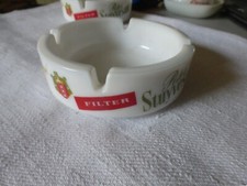 rare  ancien cendrier publicitaire peter stuyvesant en verre