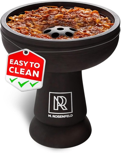 Black silicone hookah bowl - silicone,