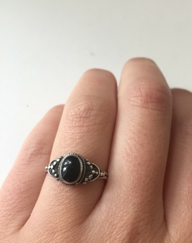 Bague femme onyx éthnique - bague,