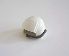 PLAYMOBIL (03168) Casque Adulte Blanc Micro Gris Pilote Hélicoptère 4222 4267