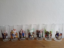 lot de 7 verres moutarde collection les regions de France