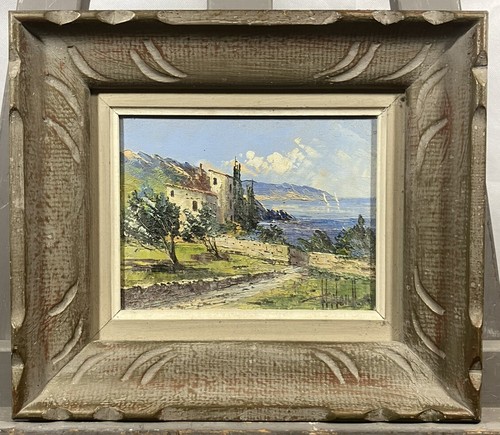 Huile sur toile paysage - huile, marin