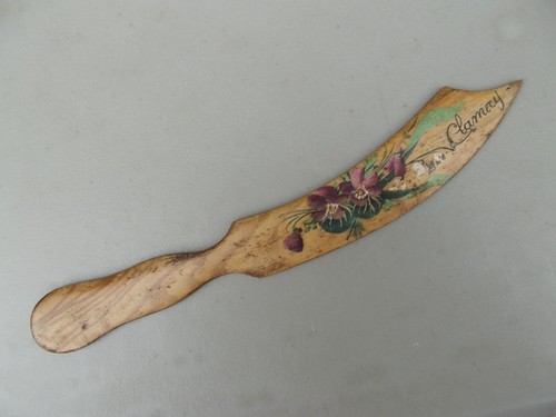Ancien coupe papier bois - ancien, coupe-papier