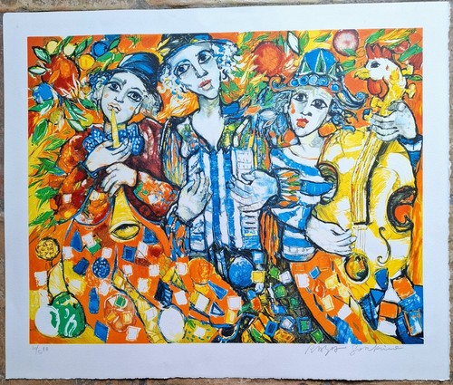 Lithographie originale alain - lithographie,