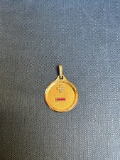 Augis Médaille D'amour 3,60 Grammes Or 18k Plus Qu'hier Moins Que Demain 