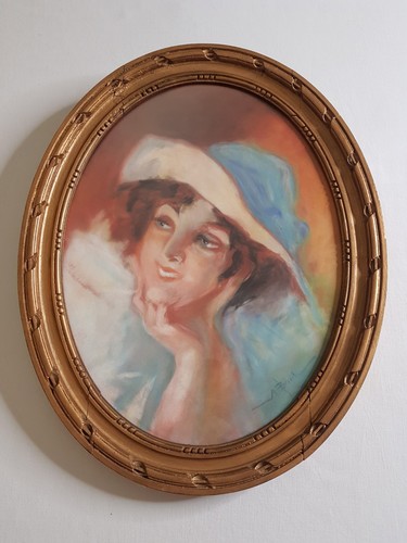 Portrait pastel une - portrait, d’une