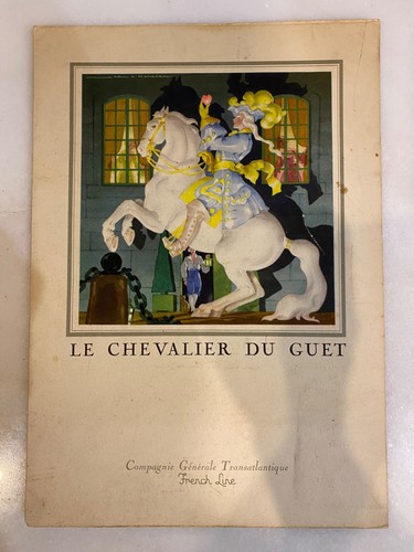 Ancien menu paquebot - , liberte