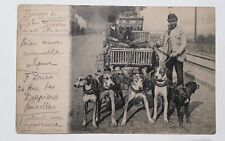 cpa-Souvenir de BRUXELLES-Attelage de Chiens,voyagé.