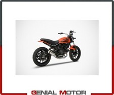 Pots echappement CONIQU ZARD ZDU782S10SSR INOX SCRAMBLER DUCATI SIXTY2 2016>2019