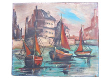 Tableau bateaux au mouillage