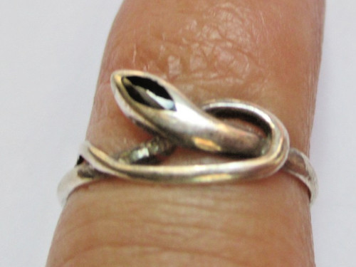 Bague anneau serpent argent - anneau,