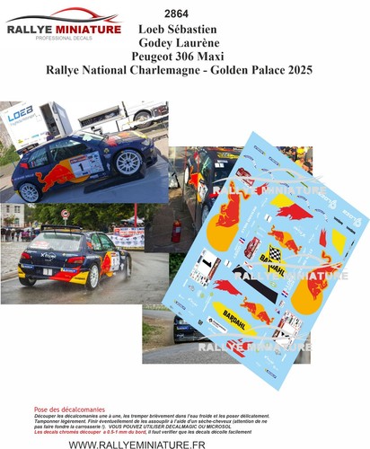 Decals ref 2864 peugeot - 1/43,