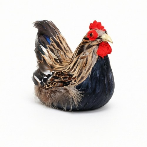 Figurine poule avec nid - poule,