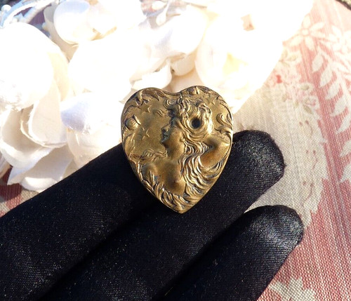 Ancienne broche coeur - ancienne,