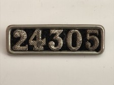 Insigne matricule personnel de