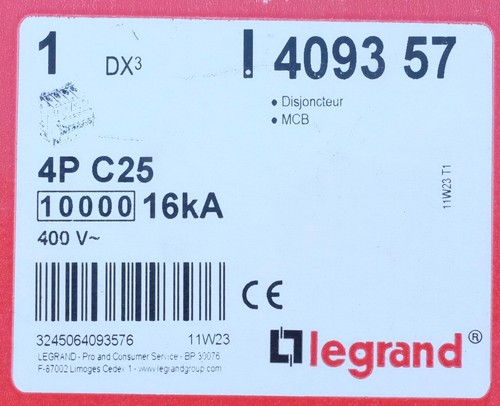 Legrand 093 disjoncteur - legrand,