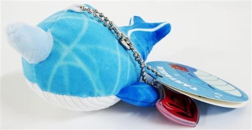 Porte clés peluche baleine - baleine, à