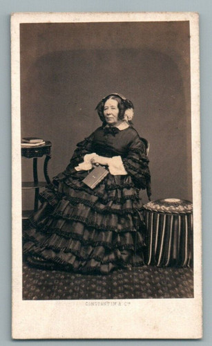 Cdv femme crinoline livre - cdv,