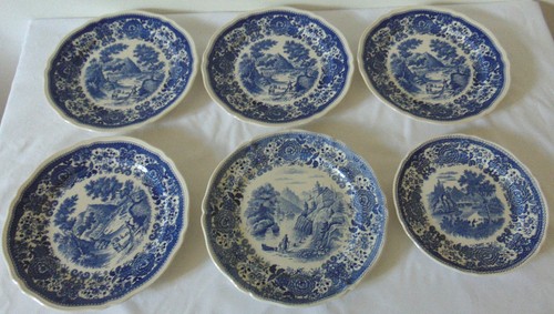 Assiettes plates dont une a - 5,