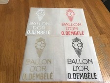 BALLON D'OR 2025 DEMBELE PSG PATCH FLOCAGE - 8.3 CM PAR 14.5 CM
