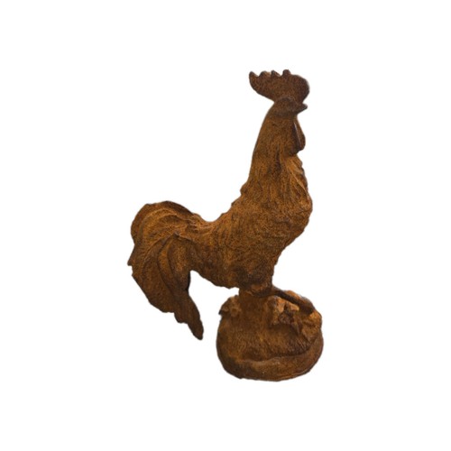 Statue coq fonte - en,