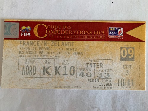 Ticket match coupe - match,