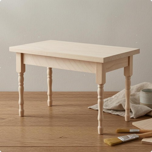 Table miniature pieds tournés - miniature,