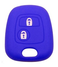 Housse Silicone pr Clé Citroen C1 C2 C3 Berlingo Xsara Picasso Toyota Aygo Bleu