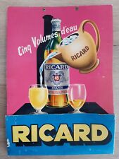 Porte courrier publicitaire "RICARD" CINQ VOLUMES D'EAU  OBJET ORIGINAL 1960