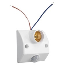 Douille pour lampe à détecteur de mouvement Pir E27 LED Bulb Base Human Body ...