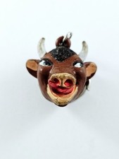 PORTE-CLES - TÊTE de VACHE 3D - SUPRANIMAL - Alimentation AGRICULTURE 1960s -