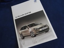 catalogue vw volkswagen golf  SW  2010